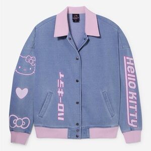 NWT Hello Kitty Her Universe Blue & Pink Varsity Jacket